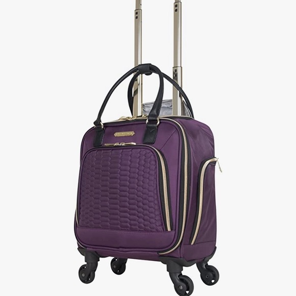 Aimee Kestenberg Handbags - Like new Aimee kestenberg Florence 16” Twill 4-Wheel Underseat carry on